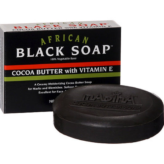 African Black Soap w/ Cocoa Butter & Vitamin E